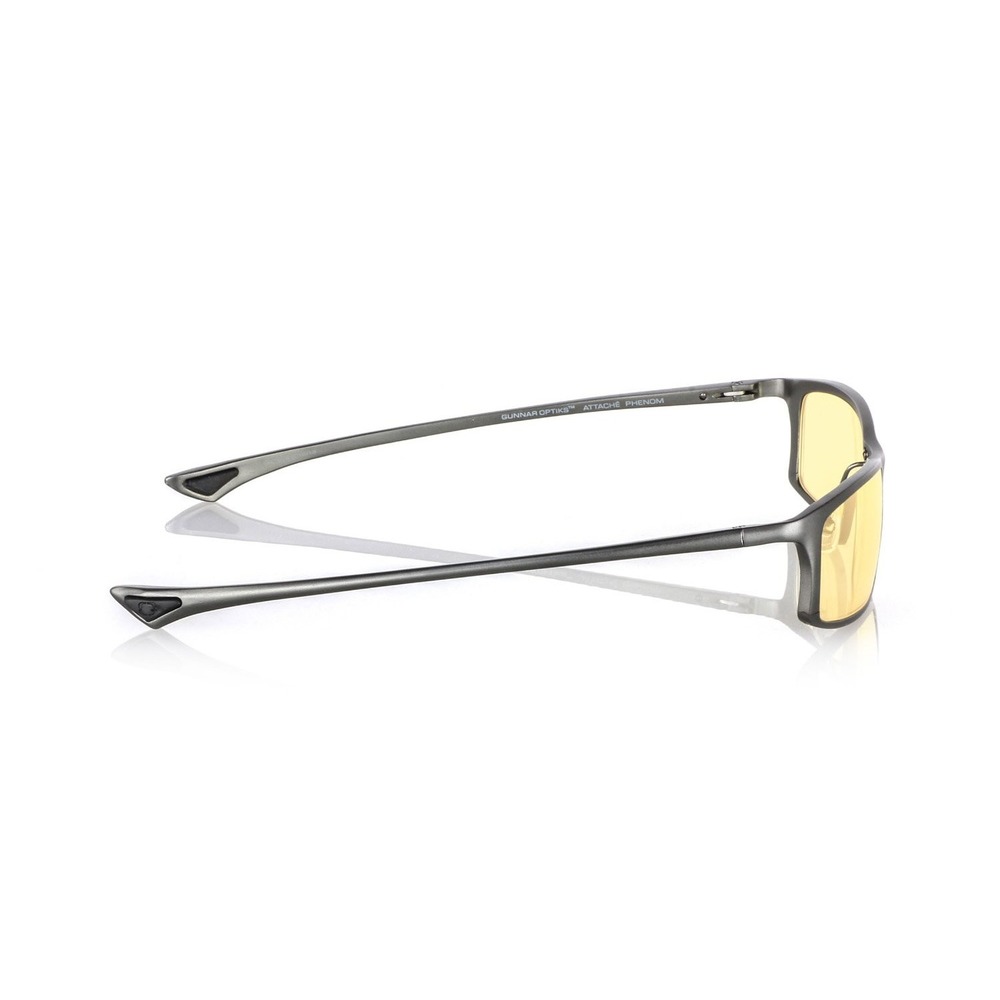 GUNNAR Gaming & Computer Eyewear Phenom Graphite Amber Tint Blue Light Block - Picture 5 of 10